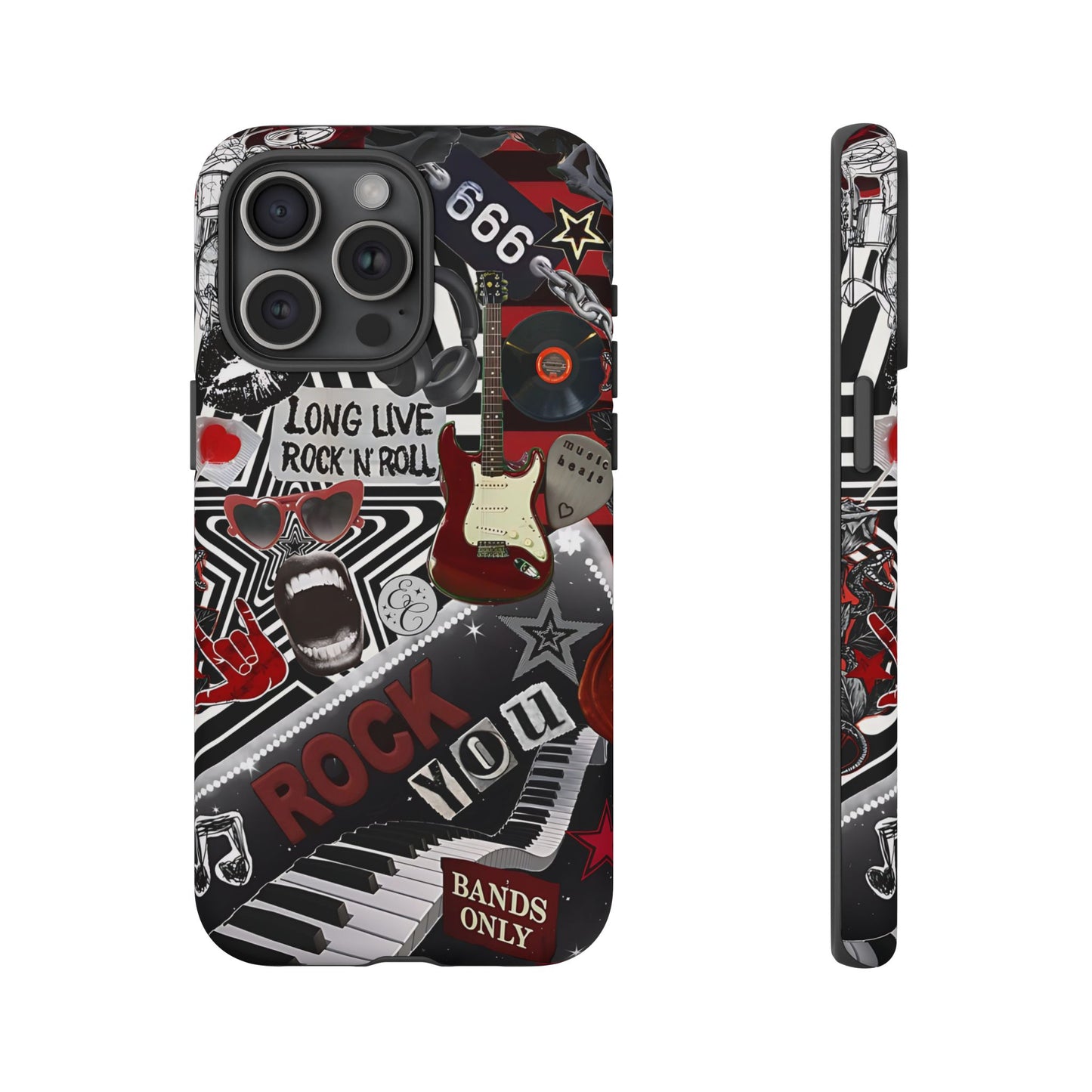 Rock and Roll Collage Tough Phone Case