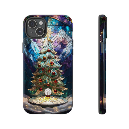 Christmas Tree Stained Glass Tough Phone Case