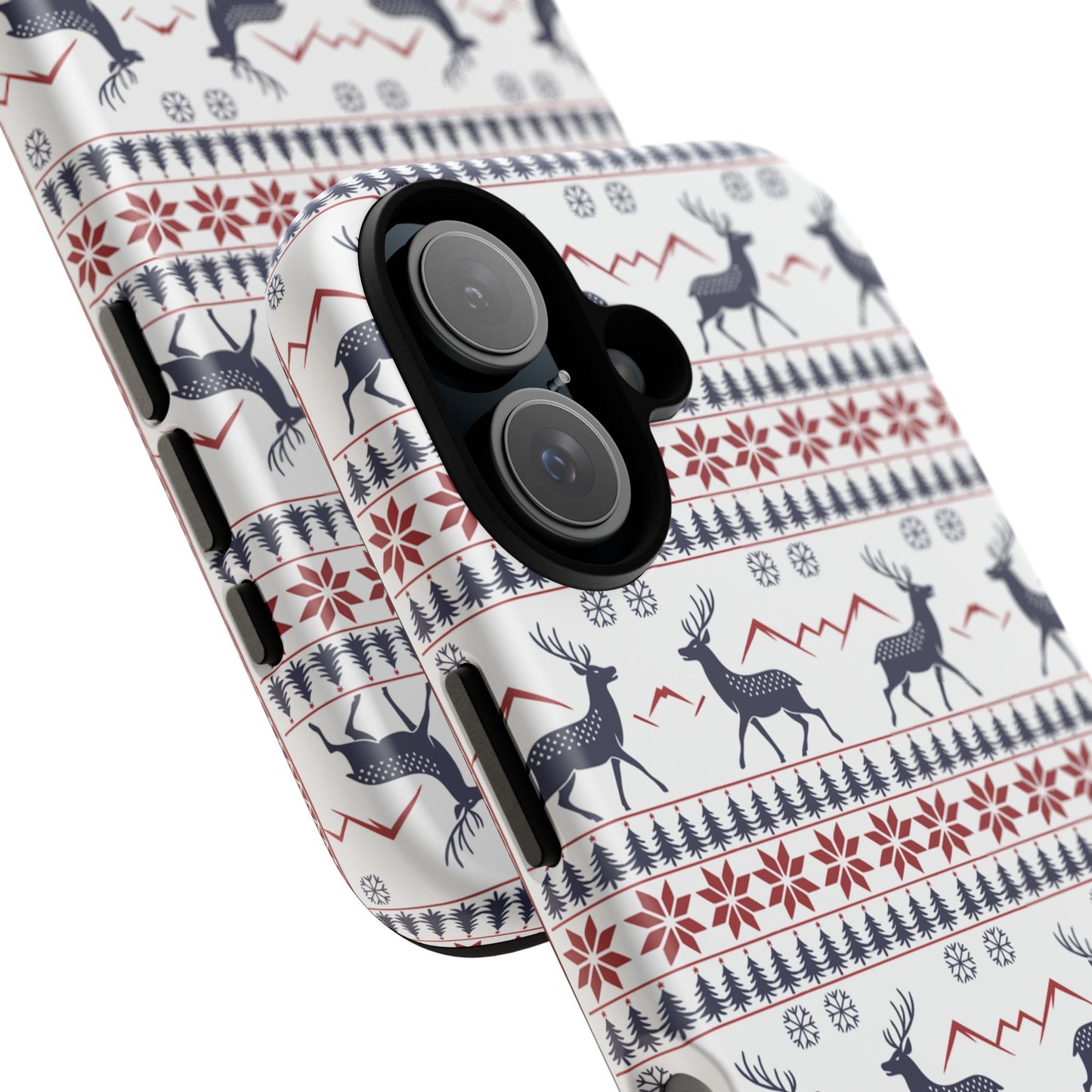 Christmas Reindeer Pattern Tough Phone Case