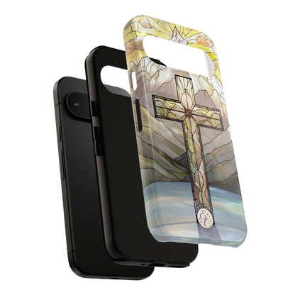 Stained Glass Cross Tough Phone Case