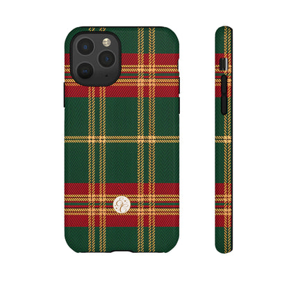 Green Red & Gold Plaid Tough Phone Case