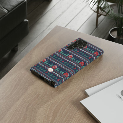 Winter Cottage Pattern Tough Phone Case