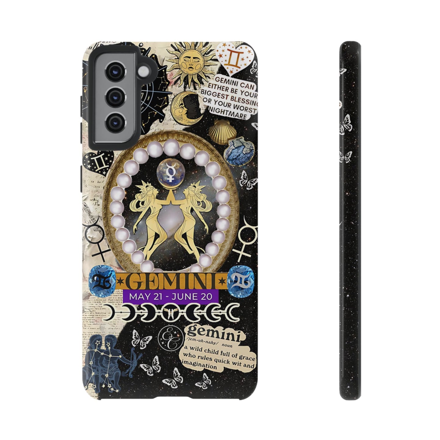 Gemini Zodiac Sign Tough Phone Case