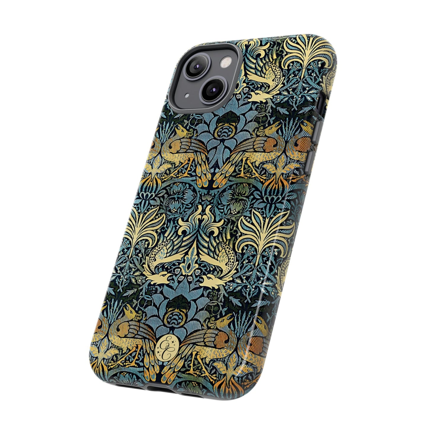 William Morris Peacock and Dragon Tough Phone Case