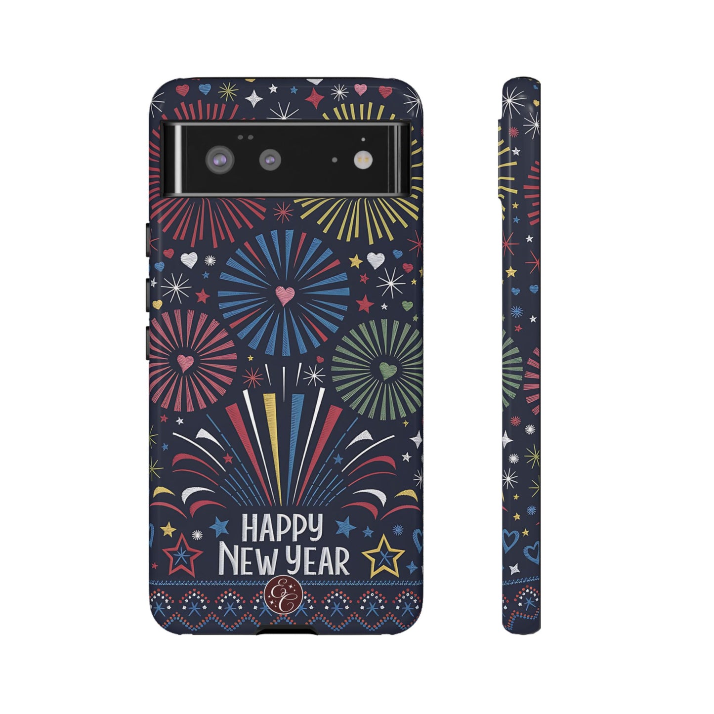 Happy New Year Fireworks Tough Phone Case