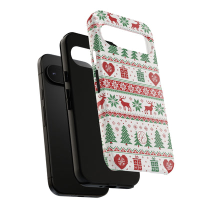 Ugly Christmas Sweater Pattern Tough Phone Case