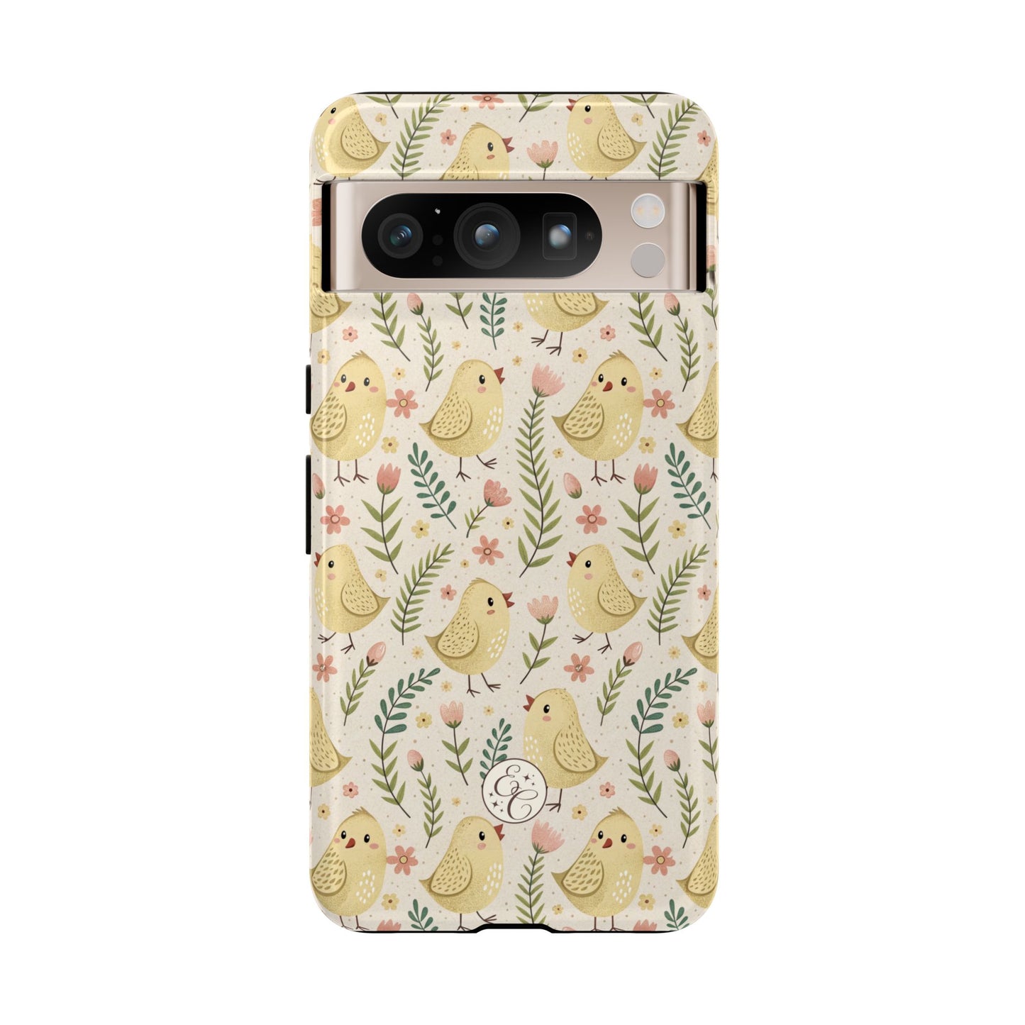 Vintage Floral Chick Pattern Tough Phone Case
