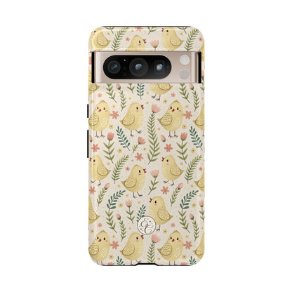 Vintage Floral Chick Pattern Tough Phone Case