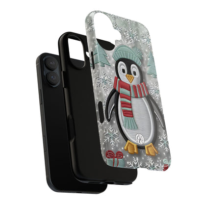 Cute Christmas Penguin Tough Phone Case