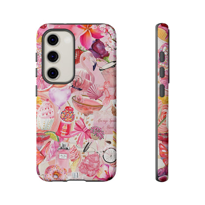 Pink Collage Tough Phone Case