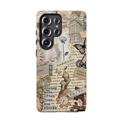 Library Romance Collage Tough Phone Case