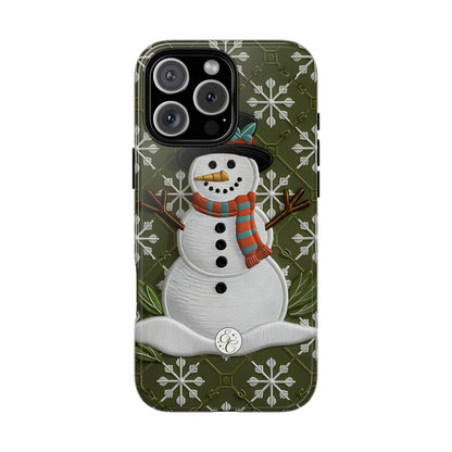 Christmas Snowman Tough Phone Case