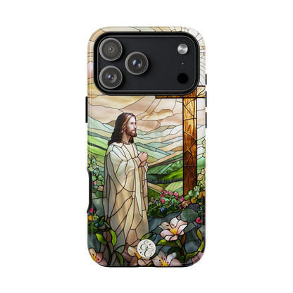 Jesus Stained Glass Tough Phone Case