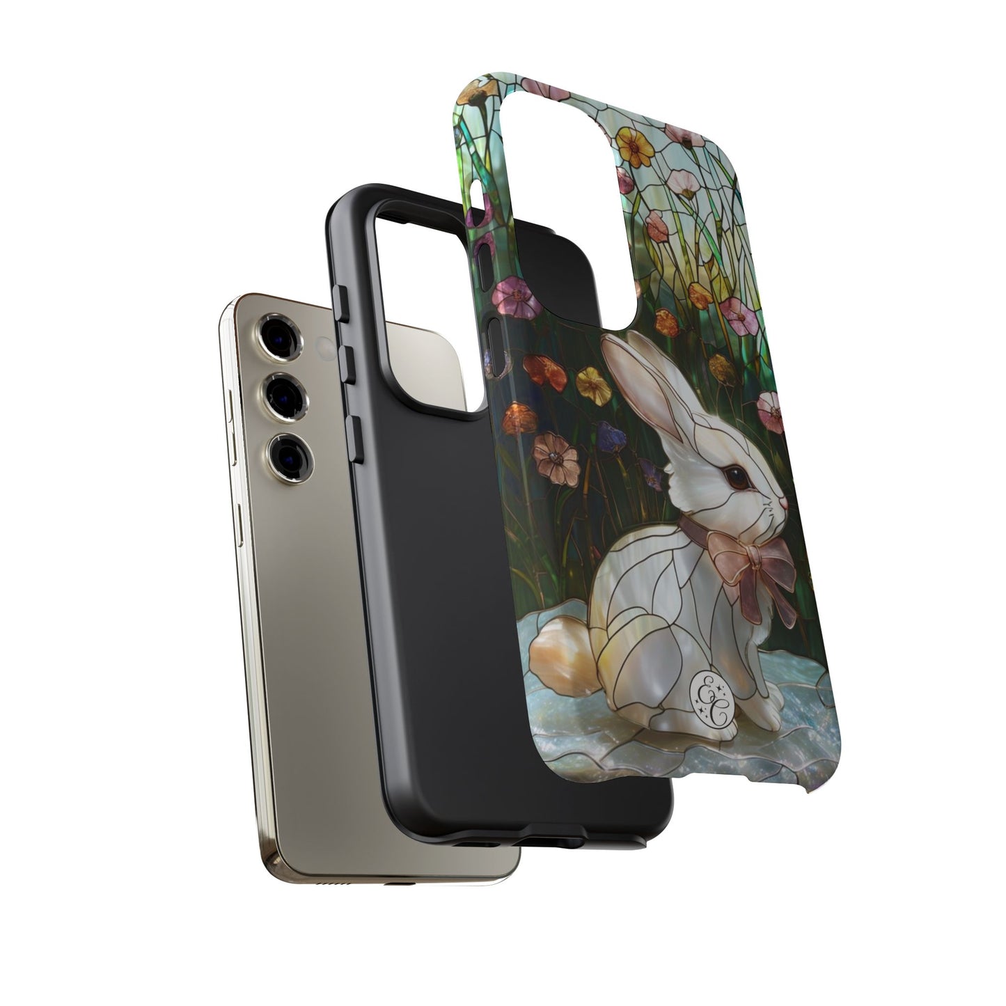 Easter Rabbit Stained Glass Tough Phone Case