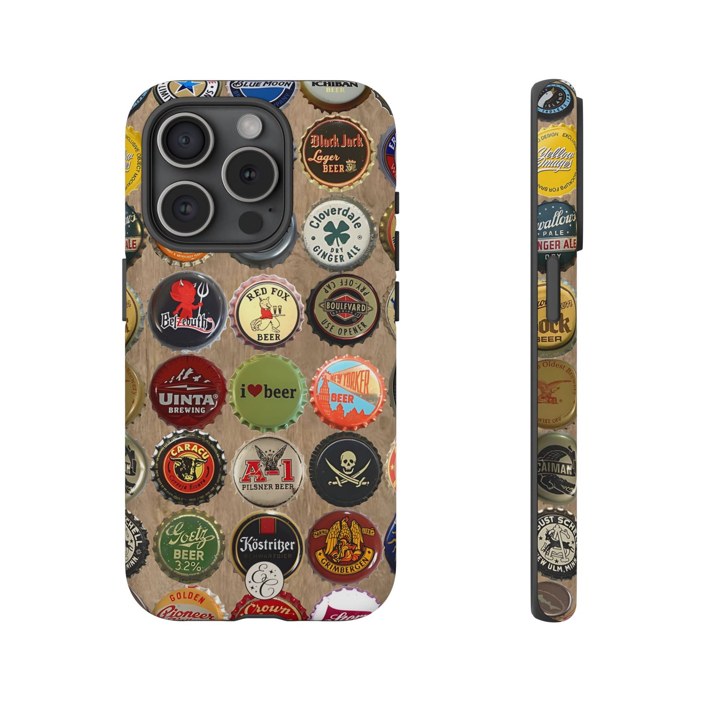 Beer Bottle Caps Tough Phone Case