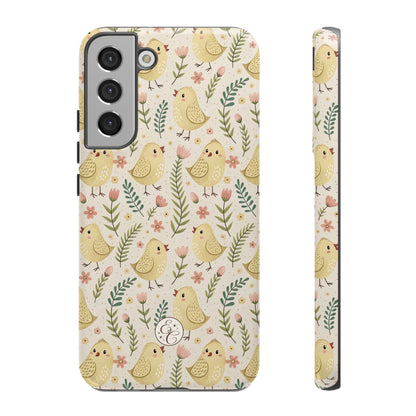 Vintage Floral Chick Pattern Tough Phone Case