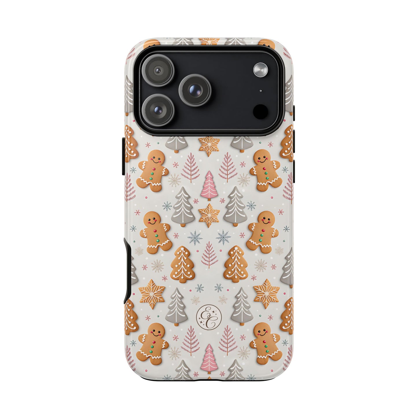 Christmas Gingerbread Man Pattern Tough Phone Case
