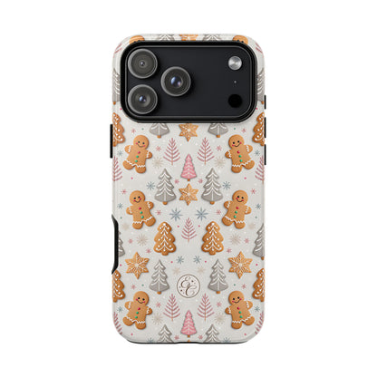 Christmas Gingerbread Man Pattern Tough Phone Case