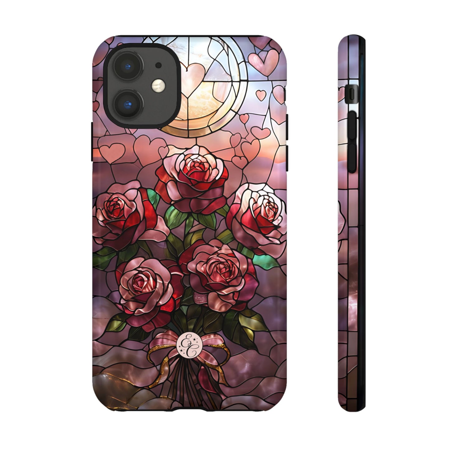Bouquet of Roses Stained Glass Tough Phone Case
