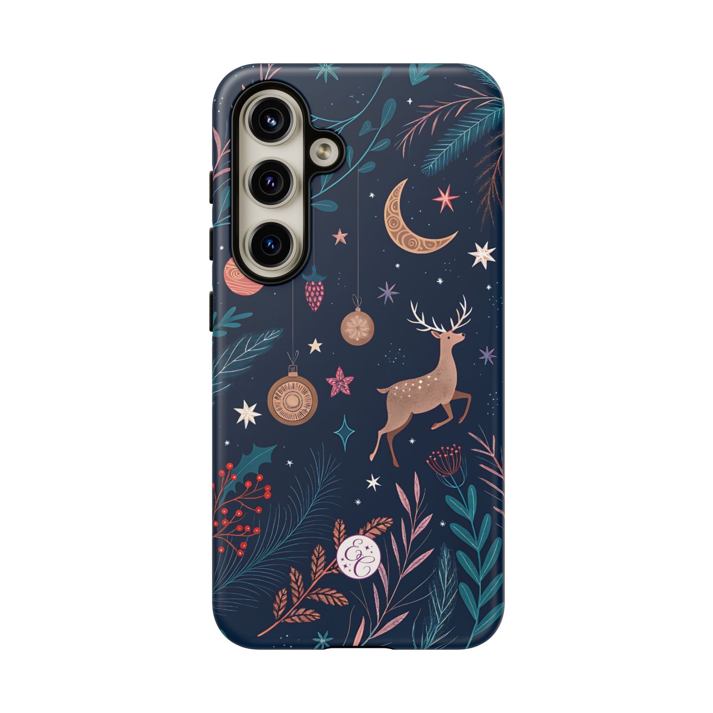 Boho Christmas Reindeer Tough Phone Case