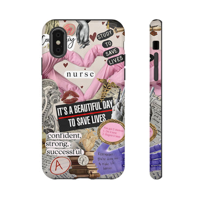 Nurse Inspirational Collage Tough Phone Case