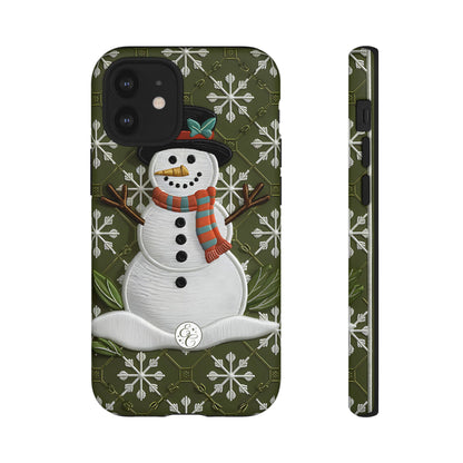 Christmas Snowman Tough Phone Case