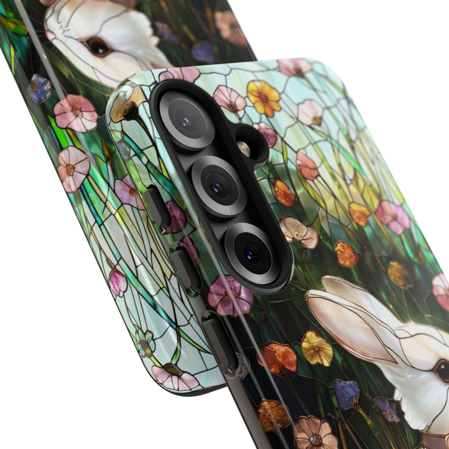 Easter Rabbit Stained Glass Tough Phone Case