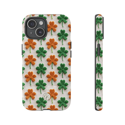 Lucky Shamrock Pattern Tough Phone Case