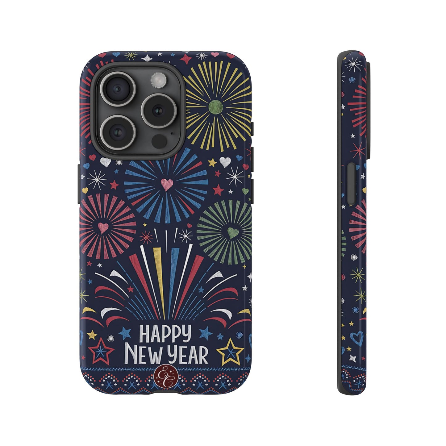 Happy New Year Fireworks Tough Phone Case