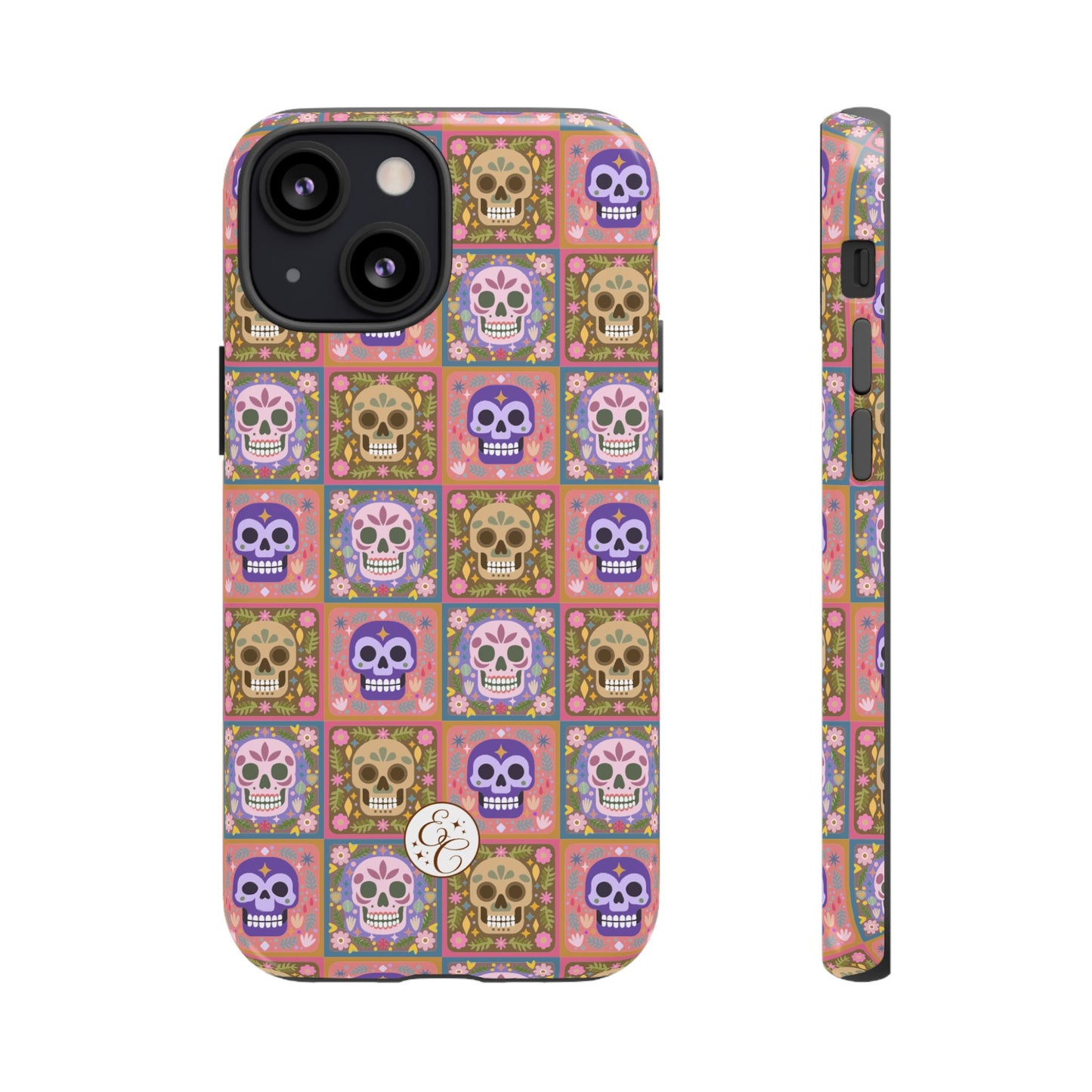 Sugar Skull Pattern Tough Phone Case