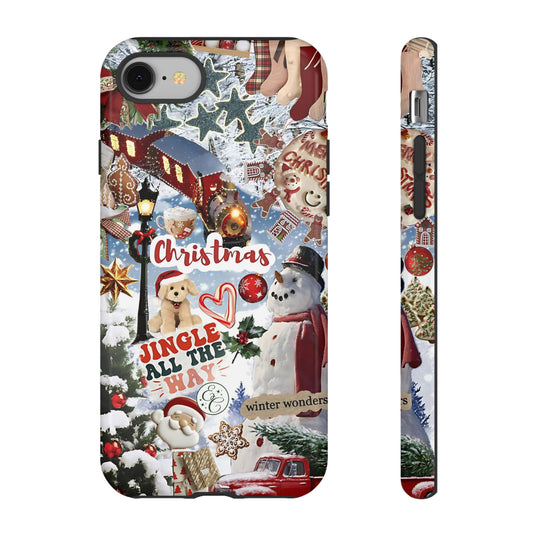 Christmas Holiday Collage Tough Phone Case