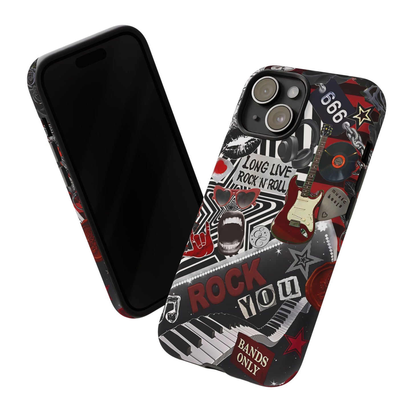 Rock and Roll Collage Tough Phone Case