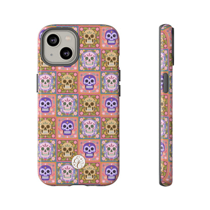 Sugar Skull Pattern Tough Phone Case