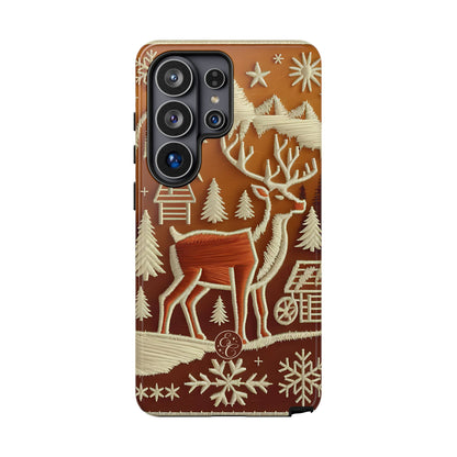 Rustic Reindeer Christmas Phone Case