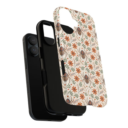 Boho Floral Spider Pattern Phone Case