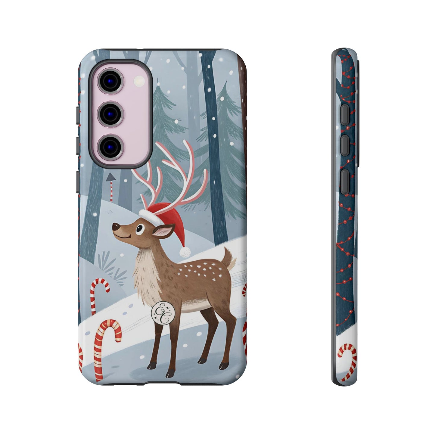 Reindeer in Winter Wonderland Tough Phone Case