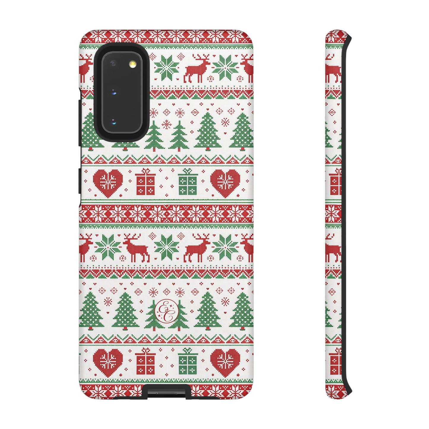 Ugly Christmas Sweater Pattern Tough Phone Case