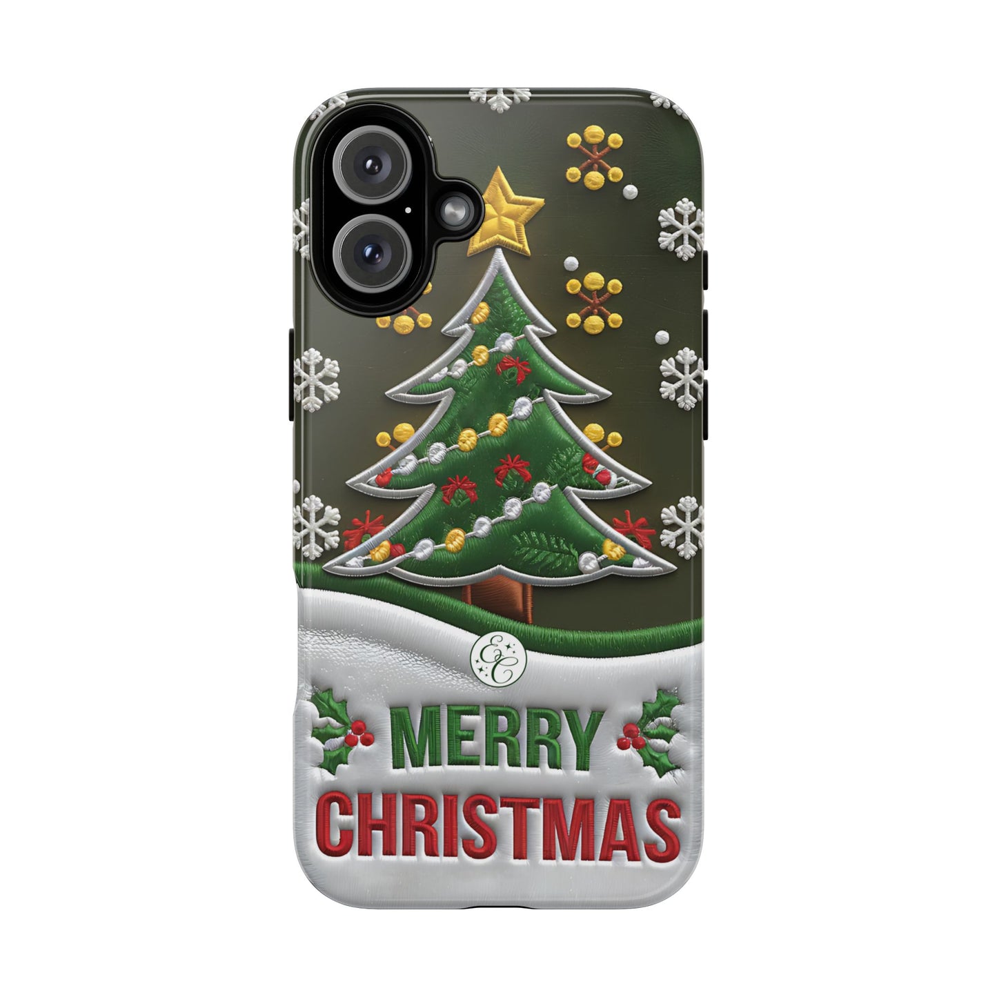 Merry Christmas Tree Tough Phone Case