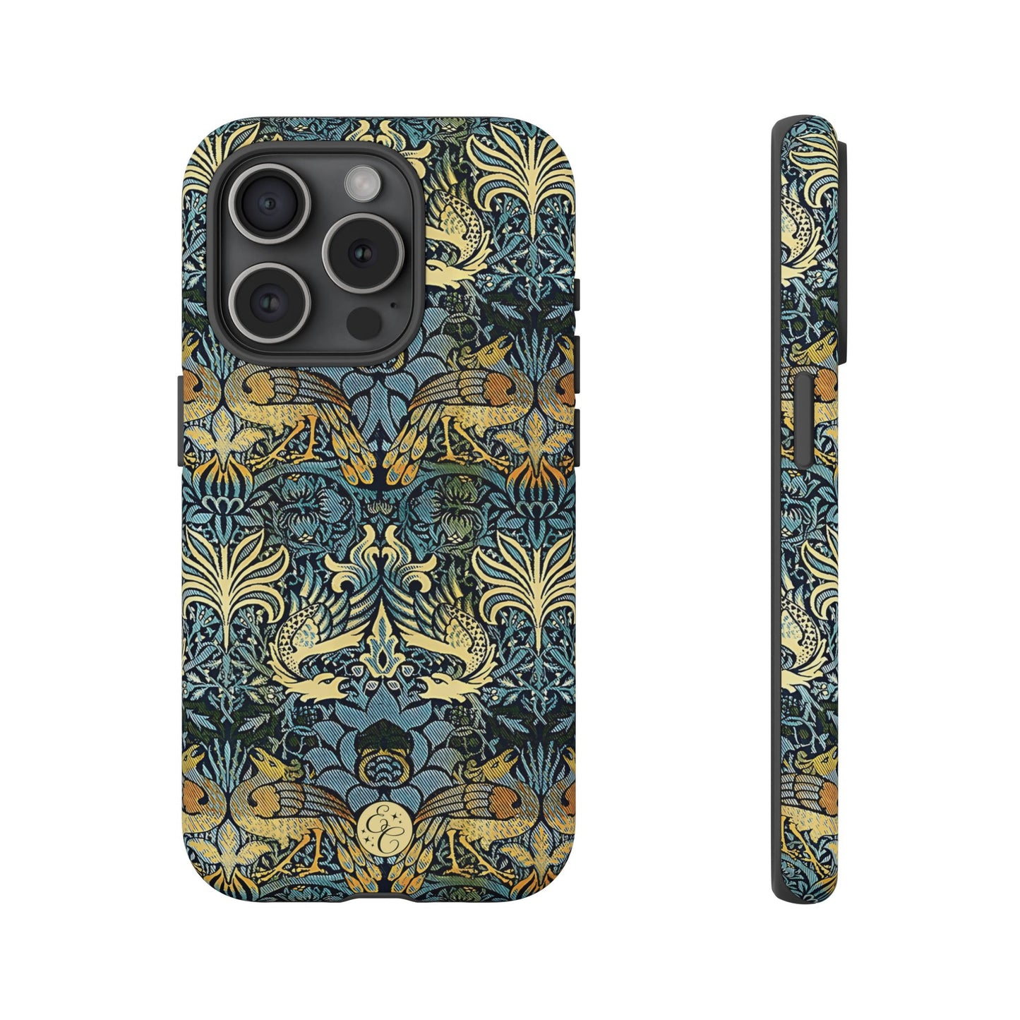 William Morris Peacock and Dragon Tough Phone Case