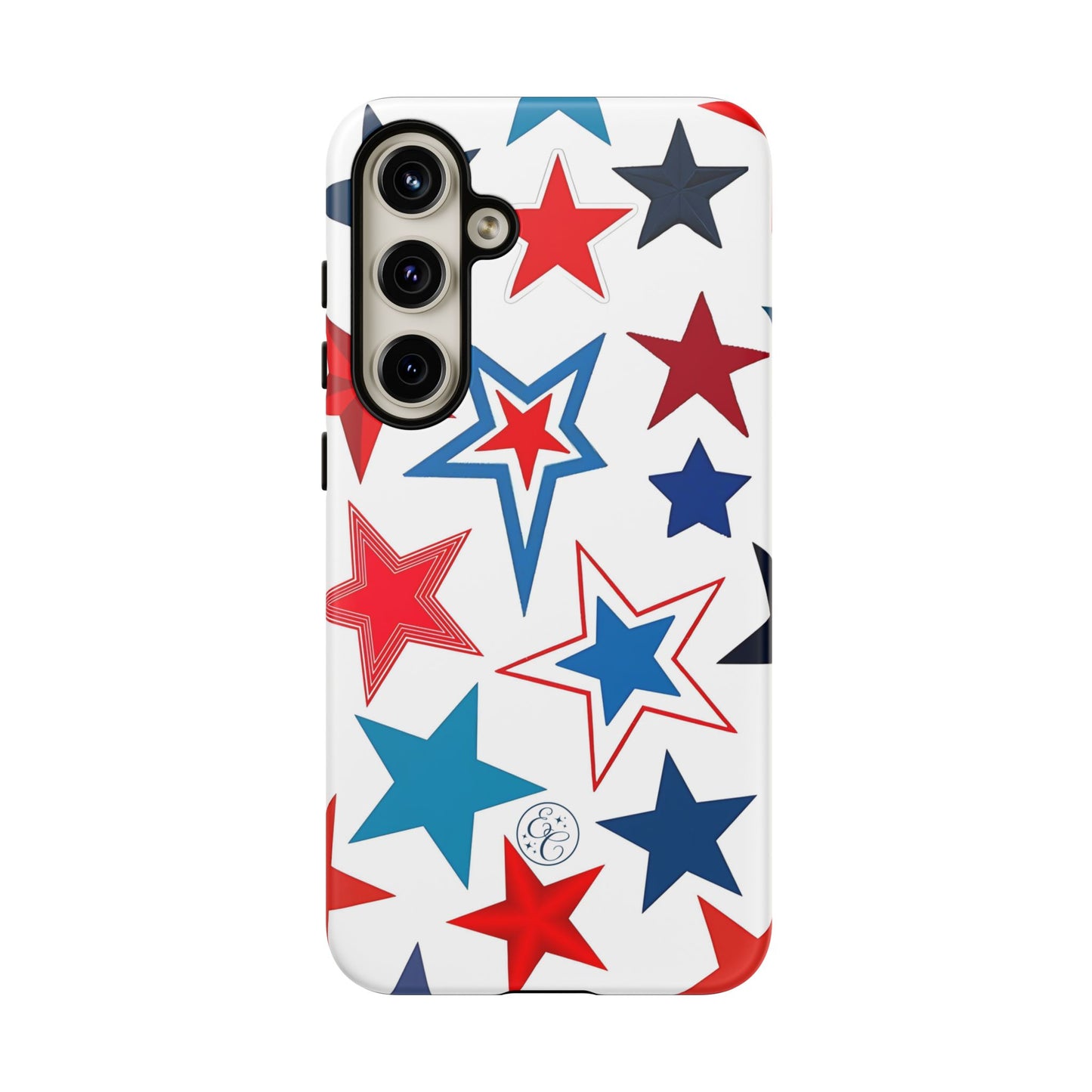 Patriotic Star Pattern Tough Phone Case