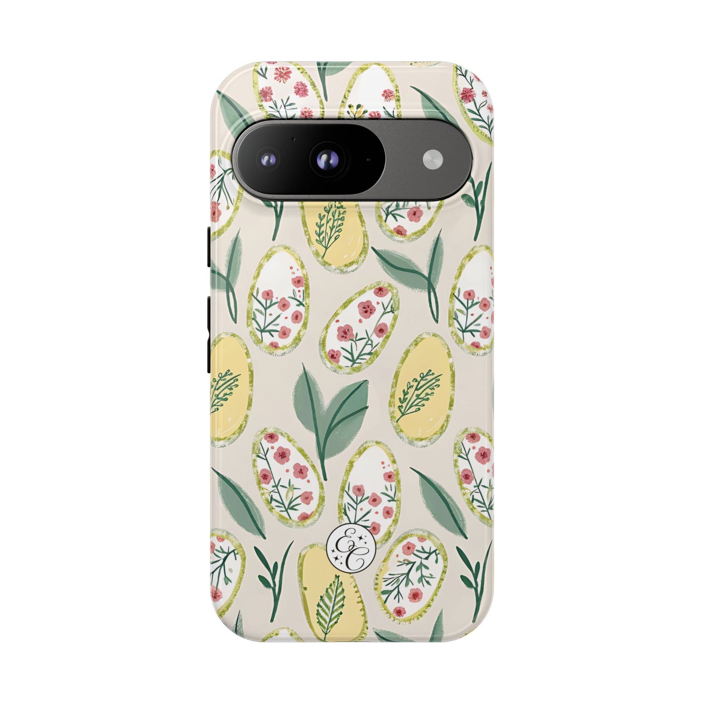 Floral Easter Egg Pattern Tough Phone Case