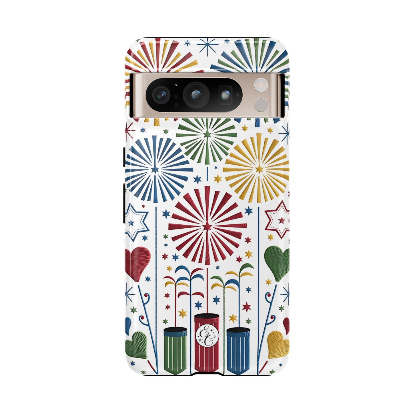 Colorful Fireworks and Stars Tough Phone Case