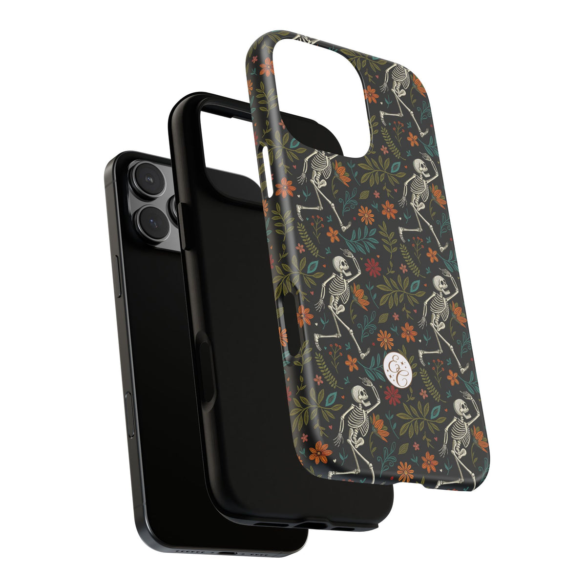 Boho Skeleton Pattern Halloween Phone Case