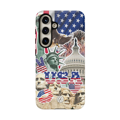 Patriotic USA Collage Tough Phone Case