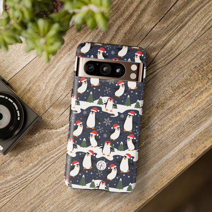 Cute Penguin Christmas Pattern Tough Phone Case