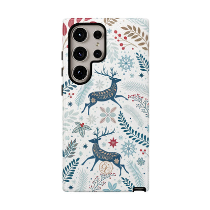 Blue Winter Deer Phone Case