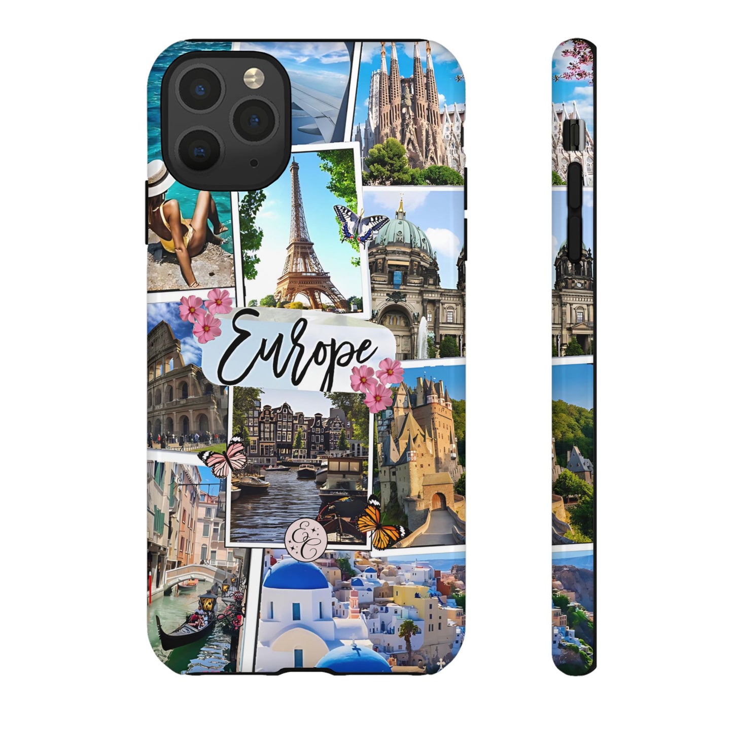 Europe Travel Collage Tough Phone Case