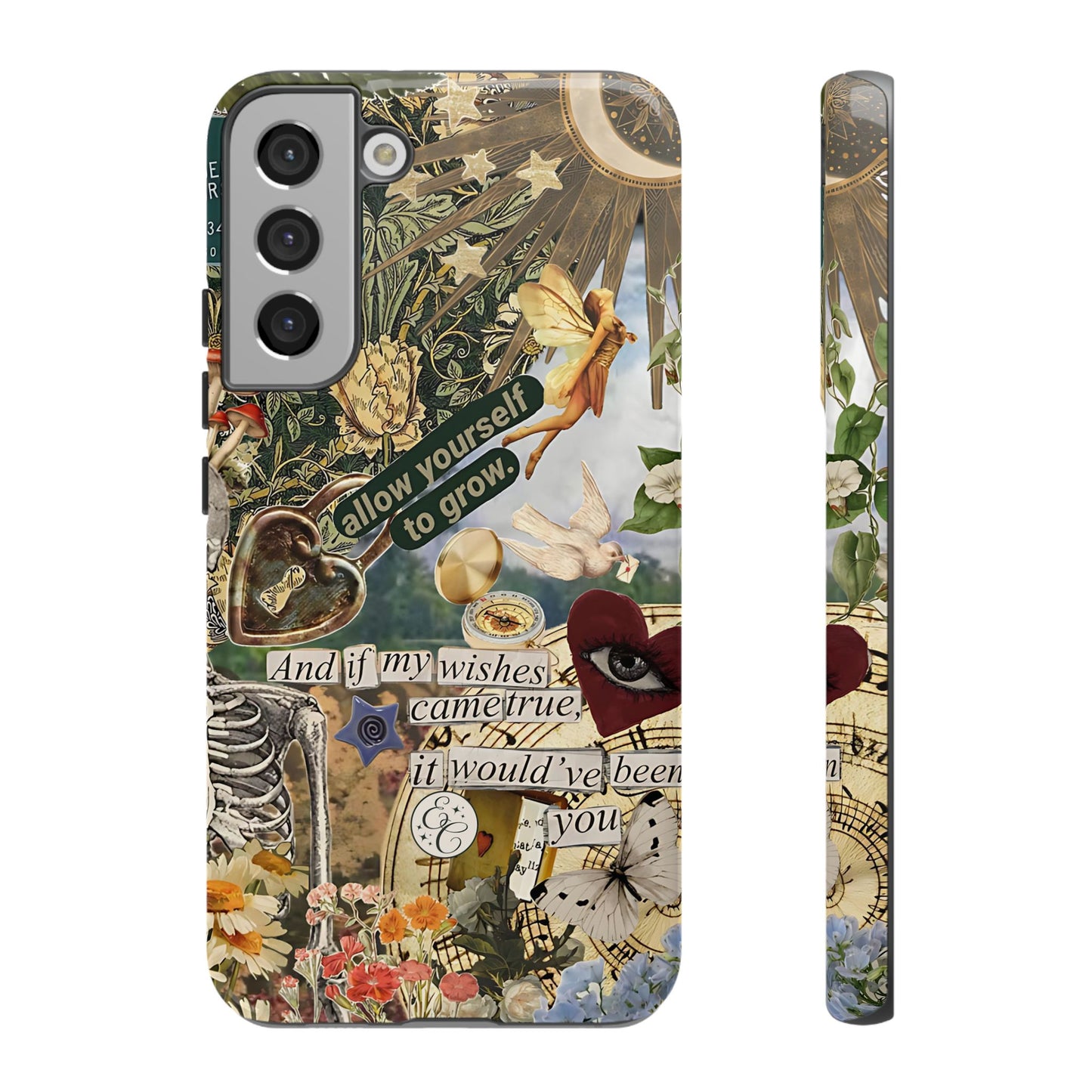 Vintage Cottage Collage Tough Phone Case