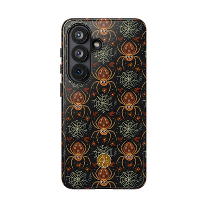 Boho Halloween Spider Pattern Tough Phone Case