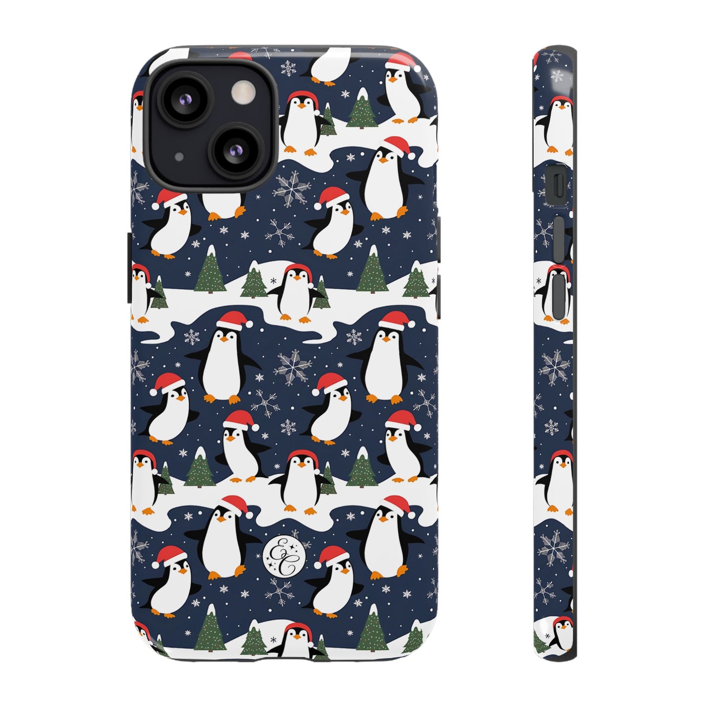 Cute Penguin Christmas Pattern Tough Phone Case